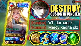 KADITA TARGET LOCK GUSION IN RANK GAME!! | KADITA BEST BUILD 2022 | TOP GLOBAL KADITA GAMEPLAY