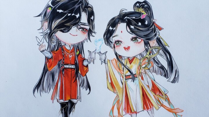[Heaven Official's Blessing] Draw a pair of flowers, Heaven Official's Blessing, no taboos, come on 