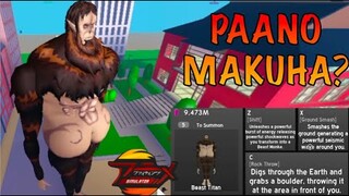 EASY TIPS PARA MAKUHA AT TALUNIN ANG BEAST TITAN SA ANIME FIGHTING SIMULATOR