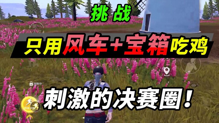 突击手蜜獾：挑战只用花海中的物资吃鸡，决赛圈上演刺激打工！