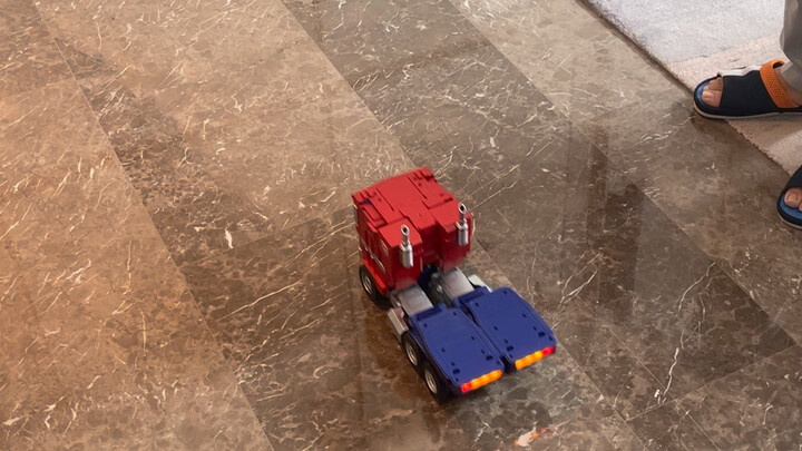 My good brother gave me the Transformer, Optimus Prime