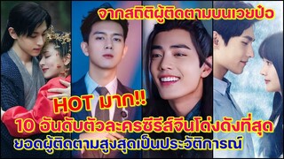 10 อันดับตัวละครในซีรีส์จีนโด่งดังที่สุดยอดผู้ติดตามสูงสุดเป็นประวัติการณ์