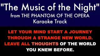 "The Music of the Night" from The Phantom of the Opera - Karaoke Track with Lyrics on Screen