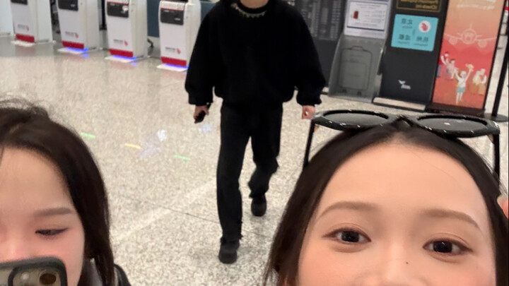 When I skipped work to travel...I ran into my boss who was on a business trip at the airport!