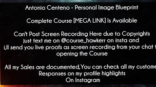 Antonio Centeno Course Personal Image Blueprint download