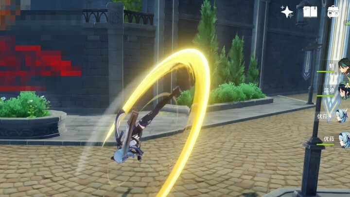 [Genshin Impact] Tốc độ tấn công của thanh kiếm hai tay của Yula cũng nực cười không kém gì Ke Qing!