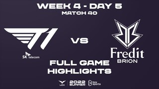 LCK Mùa Hè 2022: T1 vs BRO - Full Highlights | Ván 1, 2 | Tuần 4 Ngày 5
