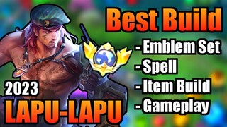 LAPU-LAPU BEST BUILD 2023 | TOP 1 GLOBAL LAPU-LAPU BUILD | LAPU LAPU - MOBILE LEGENDS | MLBB