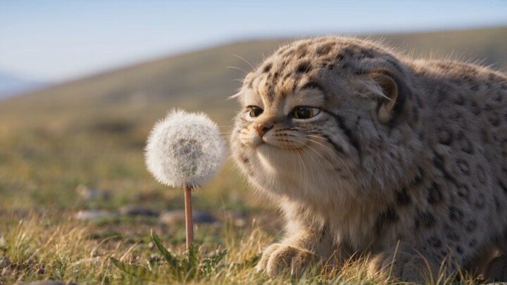 Angin telah menerbangkan dandelion, tetapi tidak bisa menghilangkan rasa malunya sendiri!