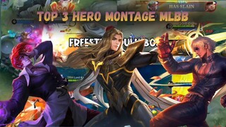 TOP 3 HERO MONTAGE MLBB🔥🔥🔥 GUSION, LANCELOT, CHOU. JEDAG JEDUG MLBB
