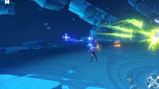 Four people shooting whales together