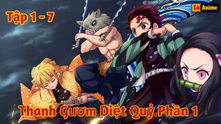 [Lù Rì Viu] Thanh Gươm Diệt Quỷ Phần 1 Tập 1 - 7 Hành Trình Của Tanjiro ||Review anime Kimetsu yaiba