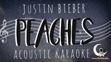 PEACHES Justin Bieber ft.Daniel Caesar & Giveon ( Acoustic Karaoke )