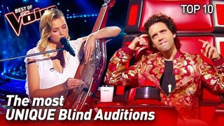 TOP 10 | Extraordinarily UNIQUE Blind Auditions in The Voice