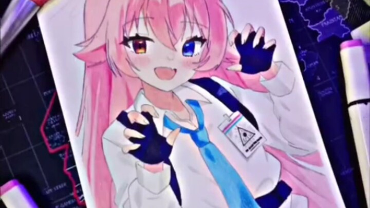 Drawing hoshino takanashi