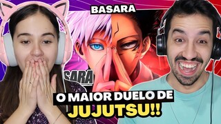 Reagimos a Sukuna VS. Satoru Gojo | Santuário Infinito (Jujutsu Kaisen) | Basara | React em Casal