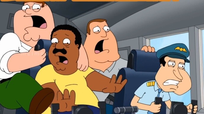 Born in "Family Guy": The first stop in San Francisco was a plane hijacking. Can the protagonists es