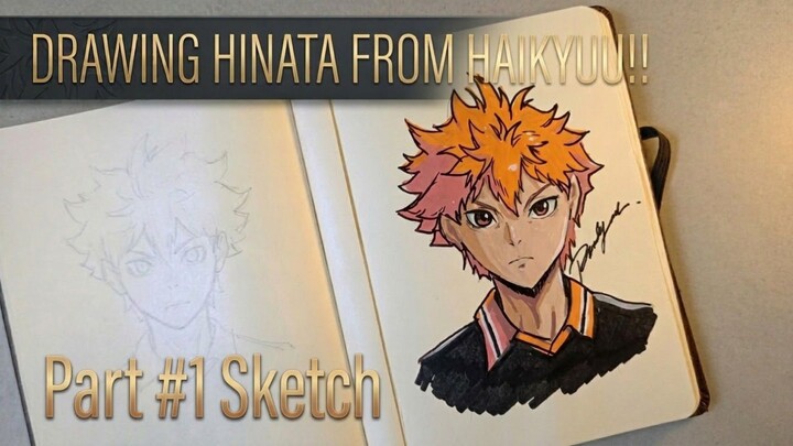 Tutorial sketsa Hinata shoyo from Haikyu