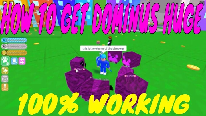 HOW TO GET FREE DOMINUS HUGE IN PET SIMULATOR (TUTORIAL 100% LEGIT)