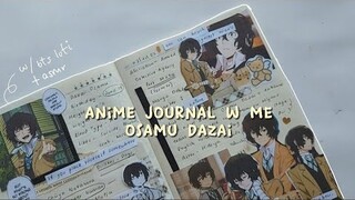 anime journal with me (asmr?) osamu dazai