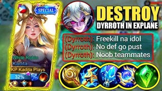 KADITA TARGET LOCK DYRROTH IN RANK GAME!! DYRROTH IS CRYING | BEST BUILD AND EMBLEM | MOBILE LEGENDS