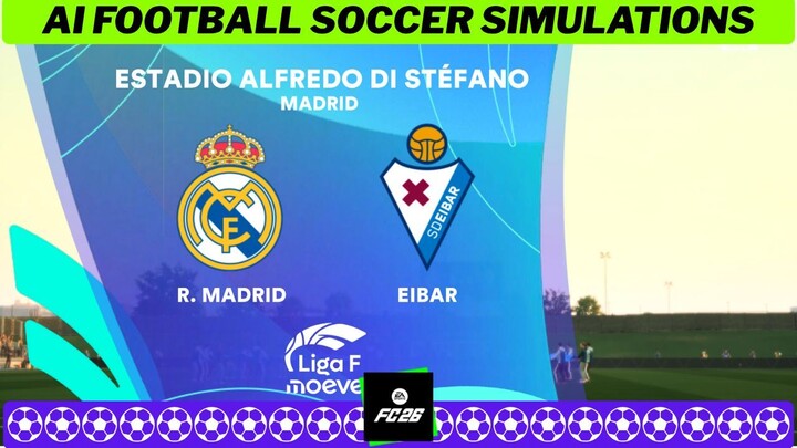 Real Madrid Femenino vs SD Eibar 🇪🇸 Liga F 2026 27 Matchday 2 ⚽ EA FC 26 Simulation