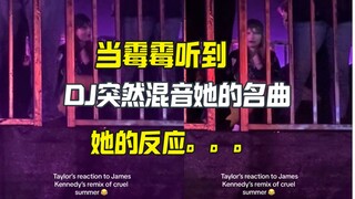 当霉霉听到DJ混音她的歌曲 她的反应亮了