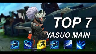 Top 7 " YASUO MAIN " ( ArKaDaTa, Yassuo & More ) | League of Legends | LOLPlayVN