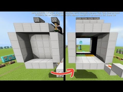 How to make 4×4 door in Minecraft (Easy)