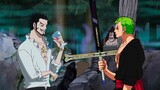 Zoro testa sua nova espada Yoru - One Piece