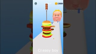 เกมสั้นๆ ทำเบอร์เกอร์ให้ครบเเล้วให้ลูกค้ากิน #short