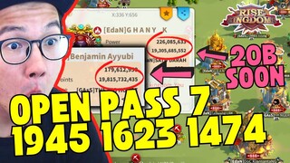 LIVE #2 OPEN PASS 7 KVK 1945 1474 vs 1623 | GHANY KARIM & BENJAMIN AYYUBI 20B KP! Rise Of Kingdoms