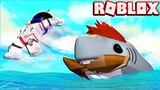 BECOMING A SHARK JUST TO DESTROY MY FRIEND! -- ROBLOX SHARK BITE