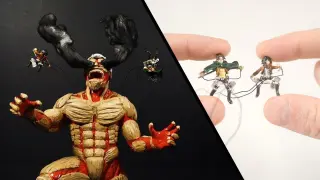 Sculpting the ARMORED TITAN, HANGE, and MIKASA / Polymer Clay/ Attack on Titan