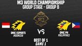 [GAME 1] ONIC ID VS. ONIC PH | M3 WORLD CHAMPIONSHIP