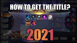 HOW TO GET THE TITLE 2021 28,400BP MU ORIGIN 2
