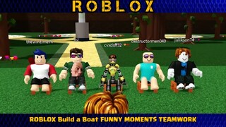 Roblox Build a boat Funny Moments (teamwork) #1