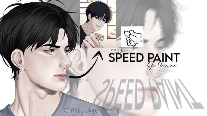 SPEED PAINT | Go Inwoo 【Jaga Jarak Aman】 WEBTOON