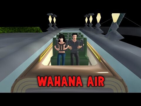WAHANA AIR || HORROR MOVIE SAKURA SCHOOL SIMULATOR