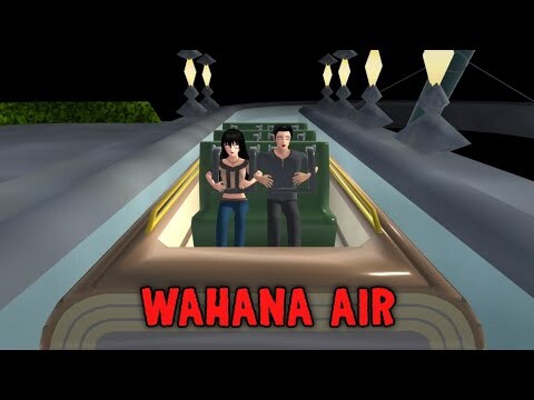 WAHANA AIR || HORROR MOVIE SAKURA SCHOOL SIMULATOR