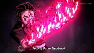 Pedang tanjiro dilapisi darah nezuko, auto op ini mah🔥🔥🔥