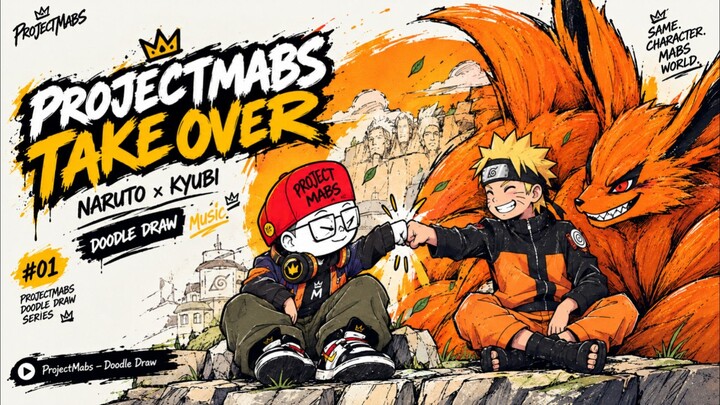 Projectmabs Drawing Take Over Naruto X Kyubi | Watch the drawing Listen to the music Animation