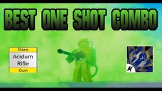 Combo đấm phát chết luôn đỉnh cao Acidum Rifle + God Human - Bounty Hunting - Roblox - Blox Fruits