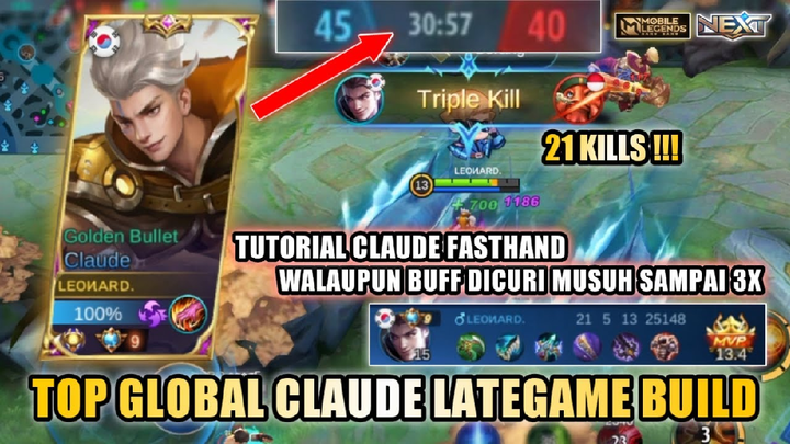 CLAUDE LEONARD DIBIKIN EMOSI SAMA MUSUH? BUFF DICURI TERUS SAMPAI LATEGAME!!! AUTO BANTAI | MLBB
