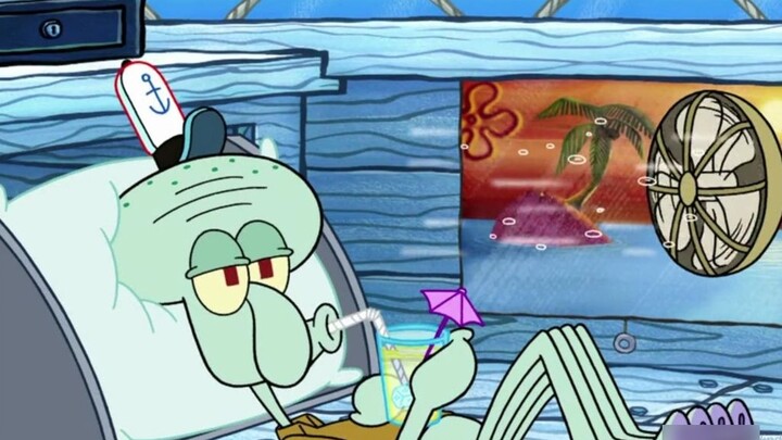 Begitu Squidward memulai mode liburan istirahat makan siangnya, banyak orang datang ke toko untuk me