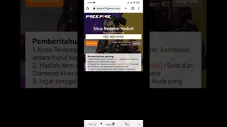 KODE REDEEM FREE FIRE SPESIAL ANNIVERSARY 5 TAHUN #freefire #shorts #garenafreefire #trending