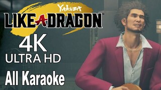 Yakuza Like a Dragon - All Karaoke Songs English Audio [4K]