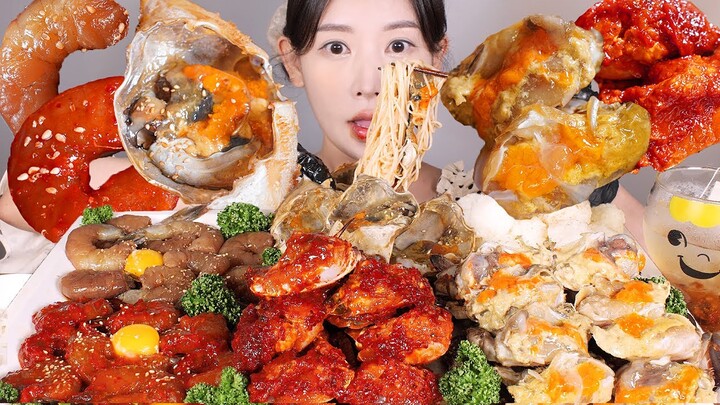 🦀밥도둑vs게도둑🦐 그래 내가 졌다😱 간장게장 양념게장 간장새우장 양념새우장 먹방 Soy Sauce Marinated Crab & Shrimp mukbang korean food