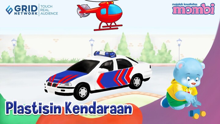 Membuat Plastisin Kendaraan - Mobil Polisi dan Helikopter