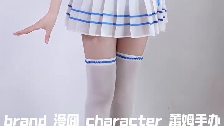 Manjiong Rem swimsuit cosplay costume fitting and details display